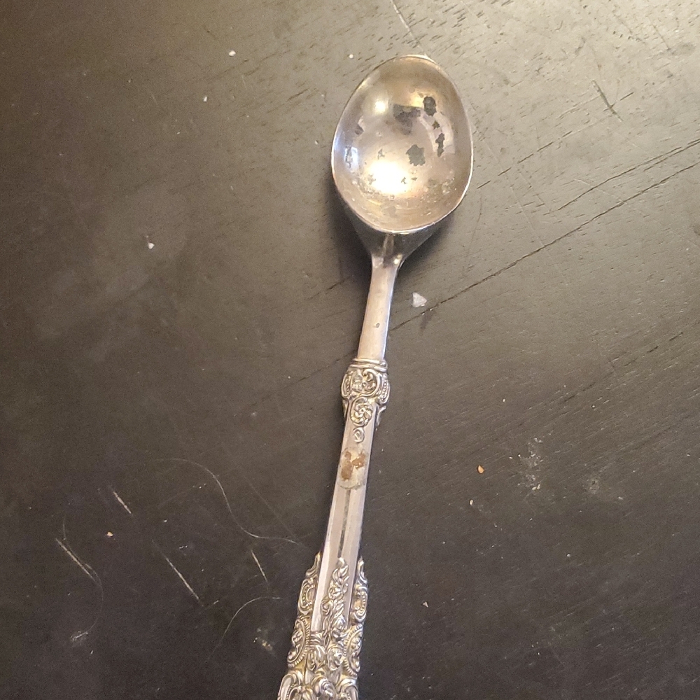 Vintage Silver Serving Spoon